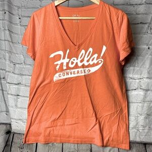 Converse orange Tshirt, size xl